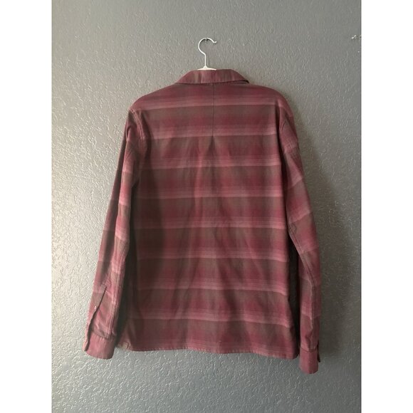 Maroon Burgundy Lululemon Button Down Long Sleeve Men’s Sz Large - Picture 6 of 7